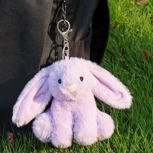 47. Apricot lamb bunny charm